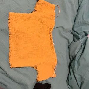 Off the shoulder tube top